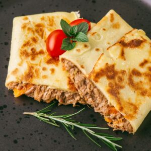 Crepioca de Carne de Panela